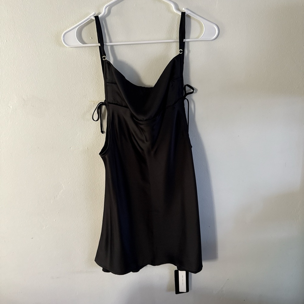 Elegant Black Women's Silk Dress